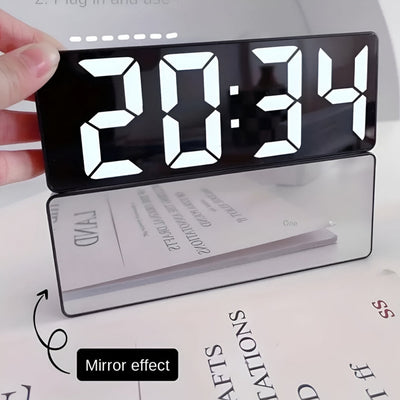 Alarmklok - Digitaal LED Spiegeldisplay met Snooze