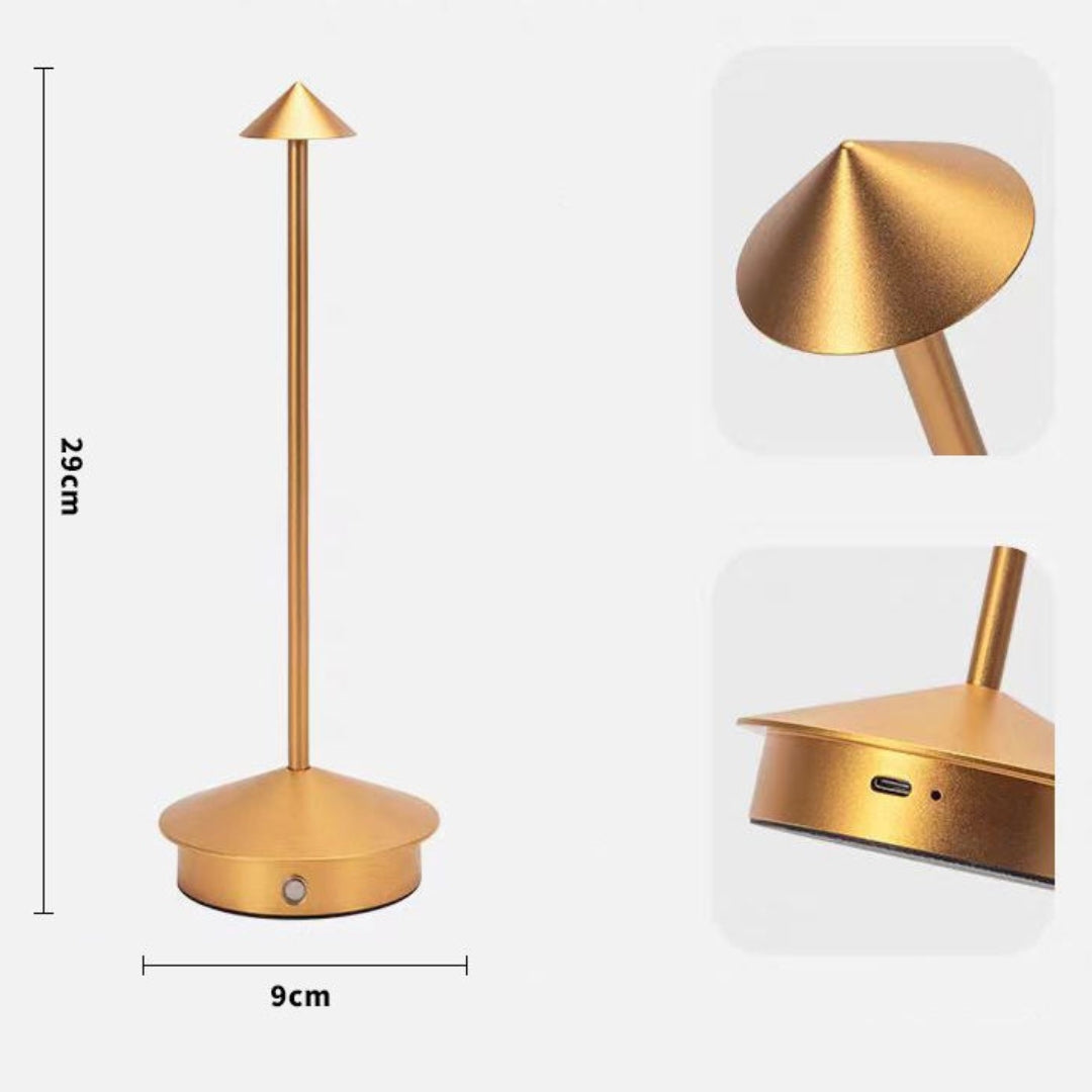 Trådløs Dæmpbar Bordlampe - LED Belysning - Lumivelle