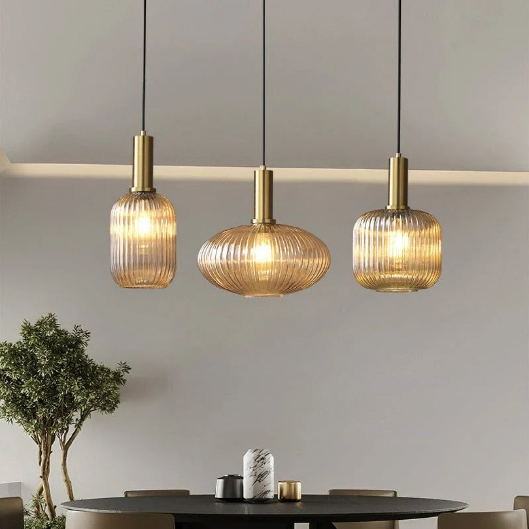 Pendellampe - Retro Glas Designlampe - Luméa
