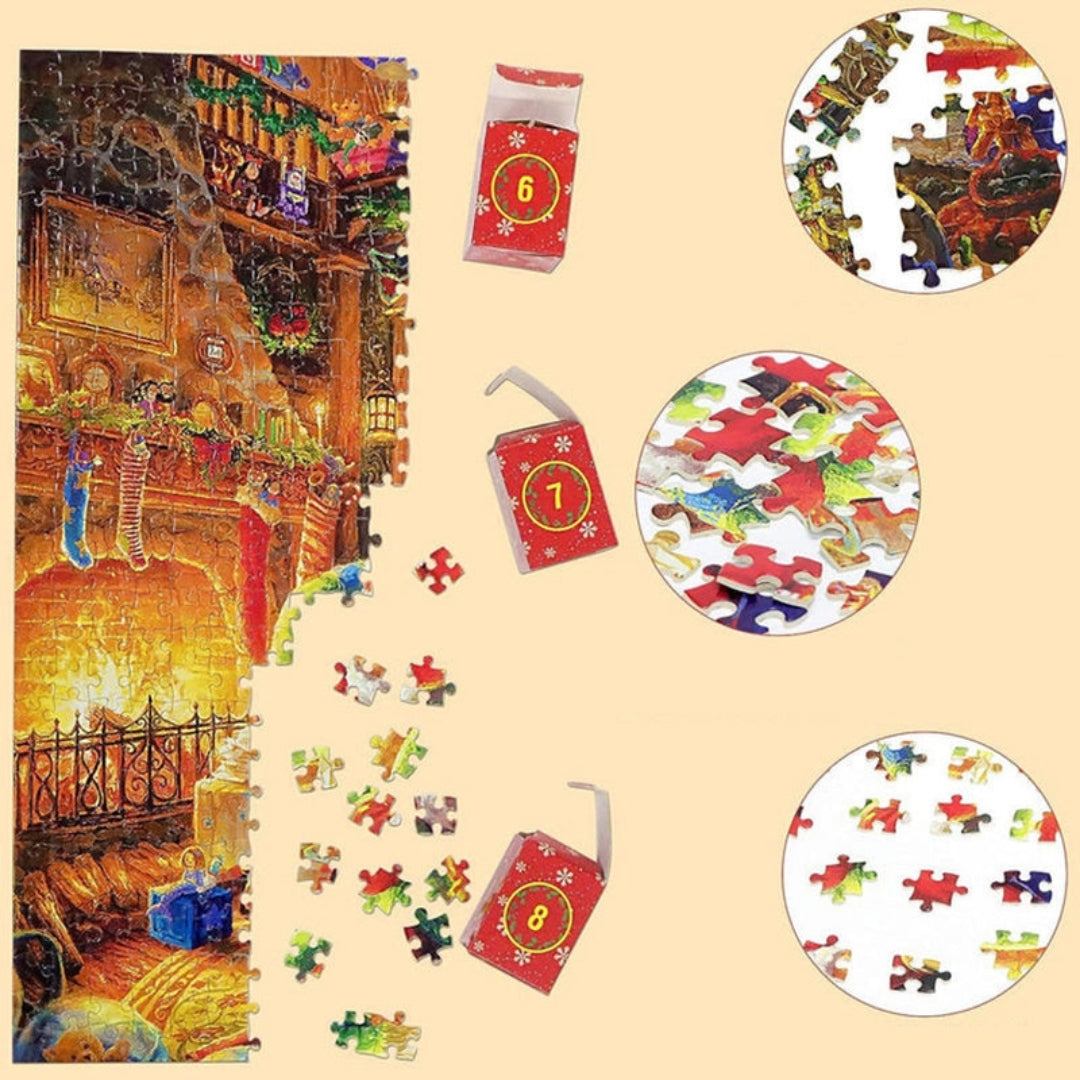 Julepuslespil-adventskalender