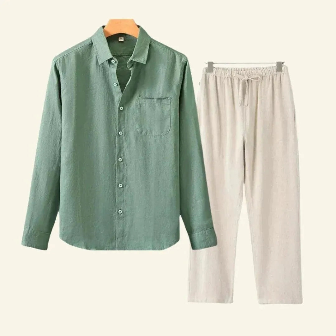 Linnen heren set - Comfortabele mix & match outfit