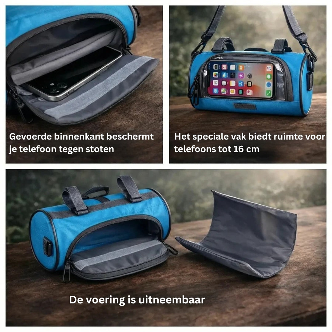 Handlebar Bag - Waterproof Bike Bag with Touchscreen - RideMate