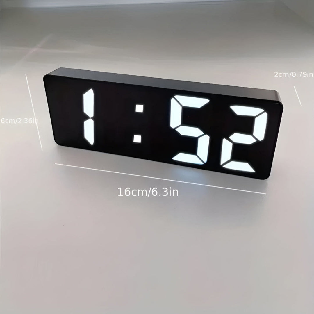 Alarmklok - Digitaal LED Spiegeldisplay met Snooze