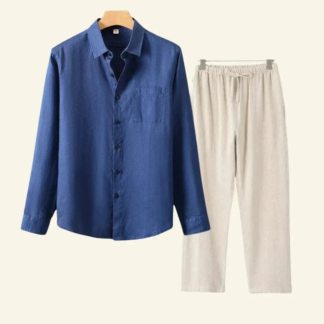 Linnen heren set - Comfortabele mix & match outfit