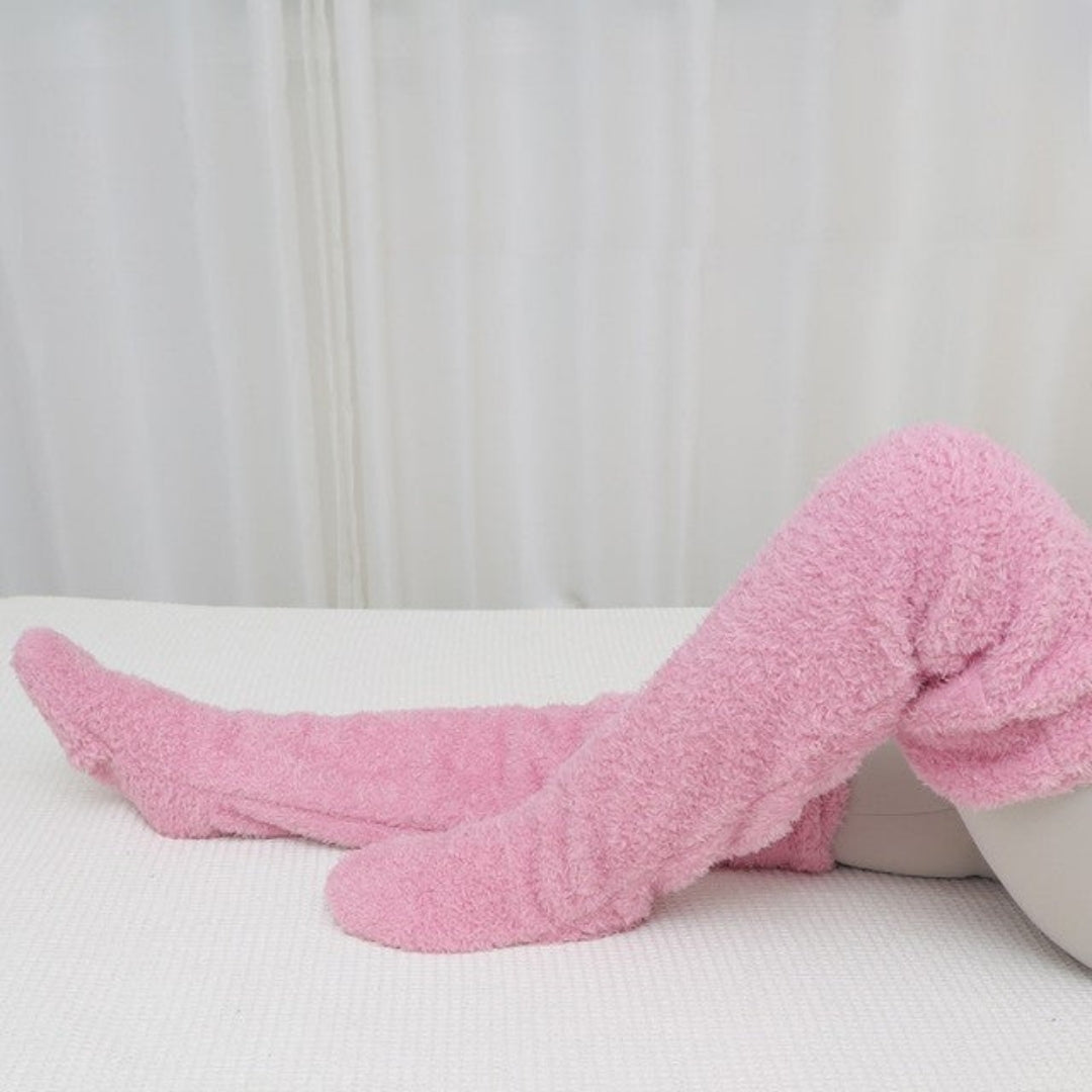 Warme Lange Pluche Sokken