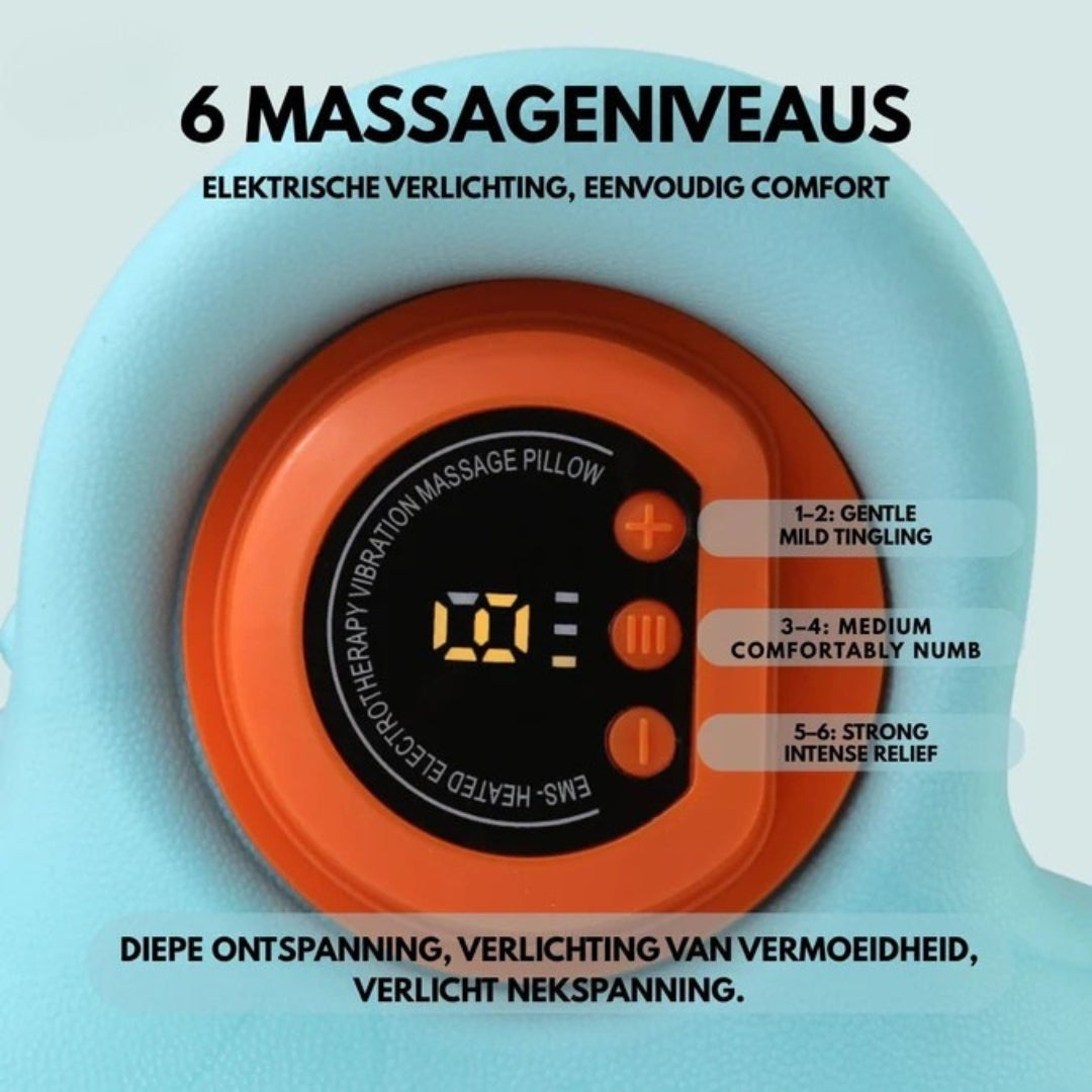 NeckEase - Neck massage pillow with EMS and heat