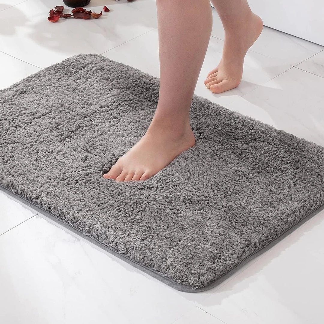 Fleece Badmat - Ultrazacht Absorberend Pluche Met Antislip Onderzijde
