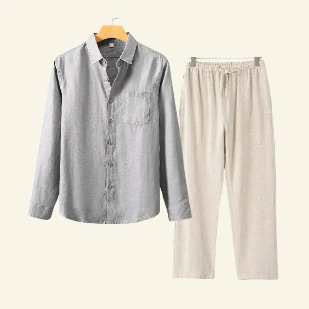 Linnen heren set - Comfortabele mix & match outfit