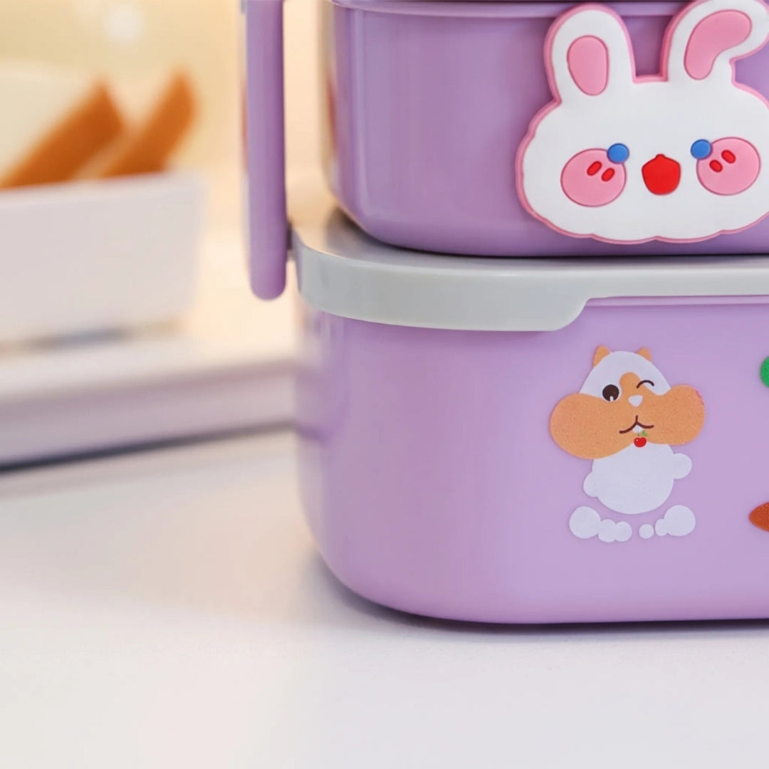 Meerlaagse Lunchbox - Stapelbaar Ontwerp met Aparte Vakken