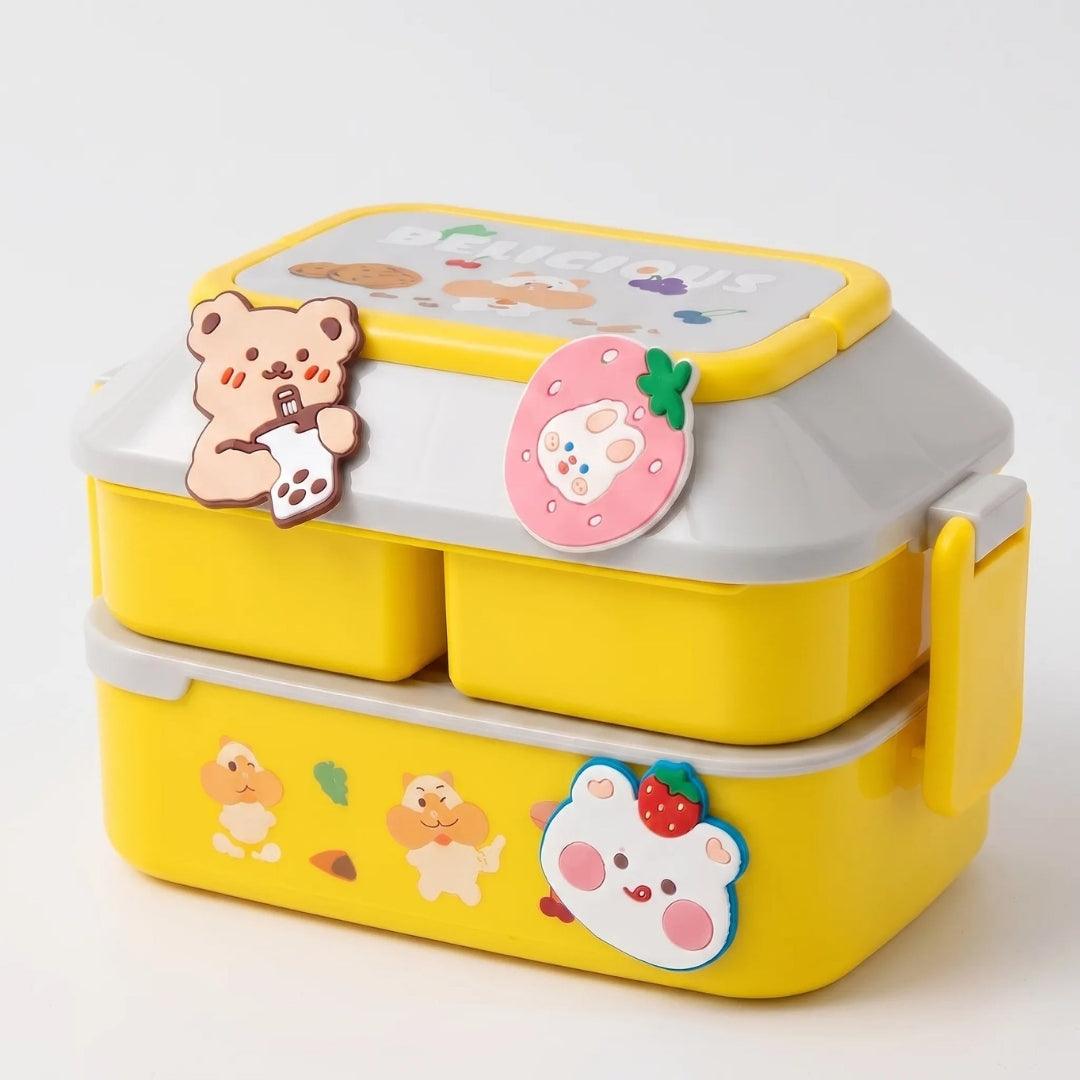 Meerlaagse Lunchbox - Stapelbaar Ontwerp met Aparte Vakken