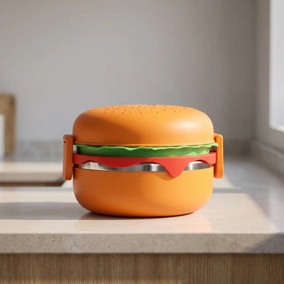 Lunchbox - Hamburgerdesign met Stapelbare Vakken