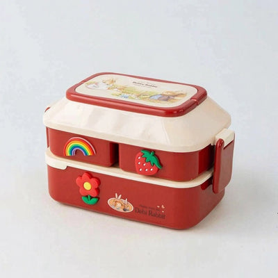 Meerlaagse Lunchbox - Stapelbaar Ontwerp met Aparte Vakken