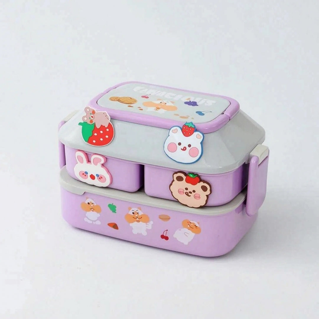 Meerlaagse Lunchbox - Stapelbaar Ontwerp met Aparte Vakken