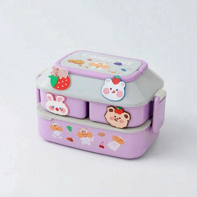 Meerlaagse Lunchbox - Stapelbaar Ontwerp met Aparte Vakken