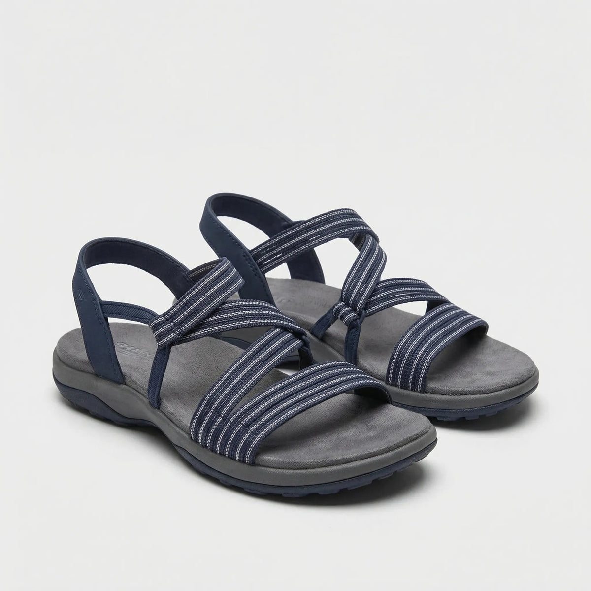 Soleza - Komfortable Flade Sandaler med Støttende Remme