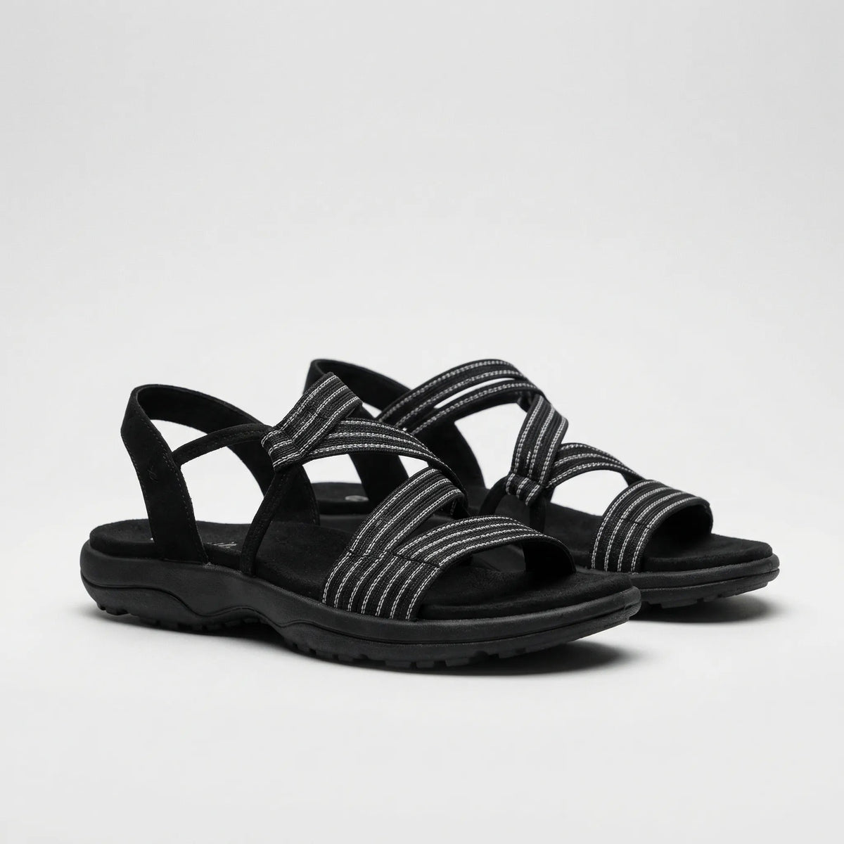 Soleza - Komfortable Flade Sandaler med Støttende Remme