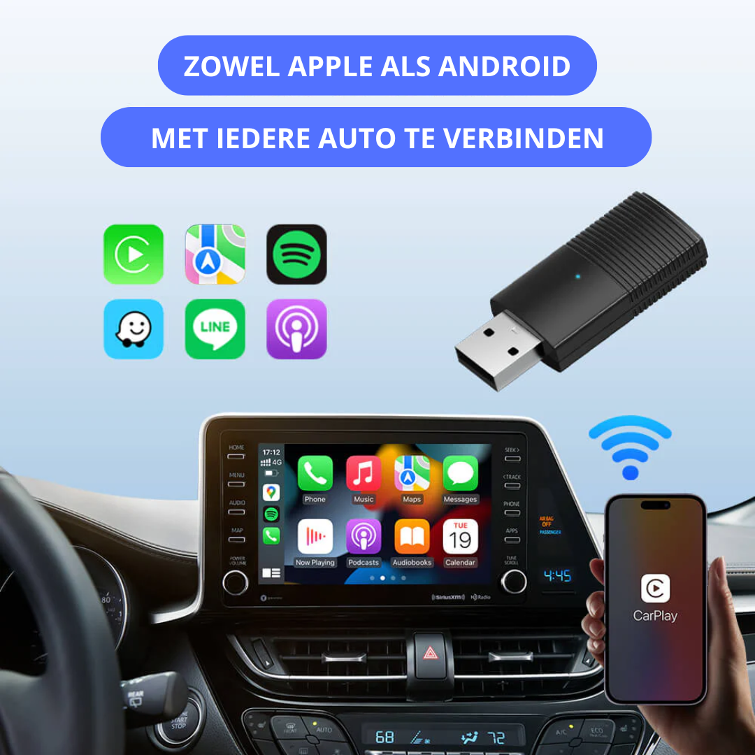 Apple-Android CarPlay - Wireless Connection for Smart Driving - DriveSync