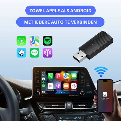 Apple-Android CarPlay - Trådløs Forbindelse til Smart Kørsel - DriveSync