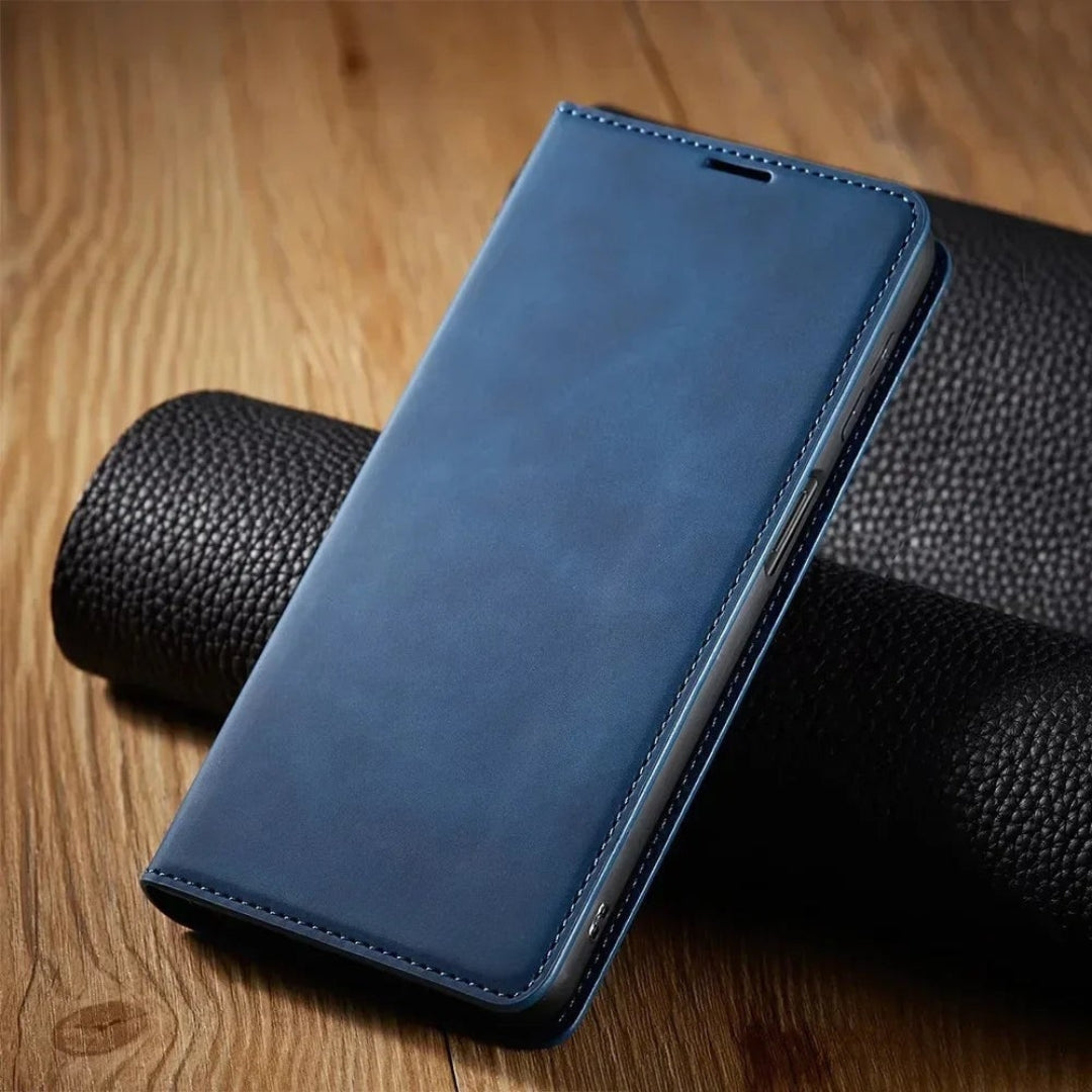 Samsung Hoesje - Luxe Leren Wallet Case Met Magneetsluiting