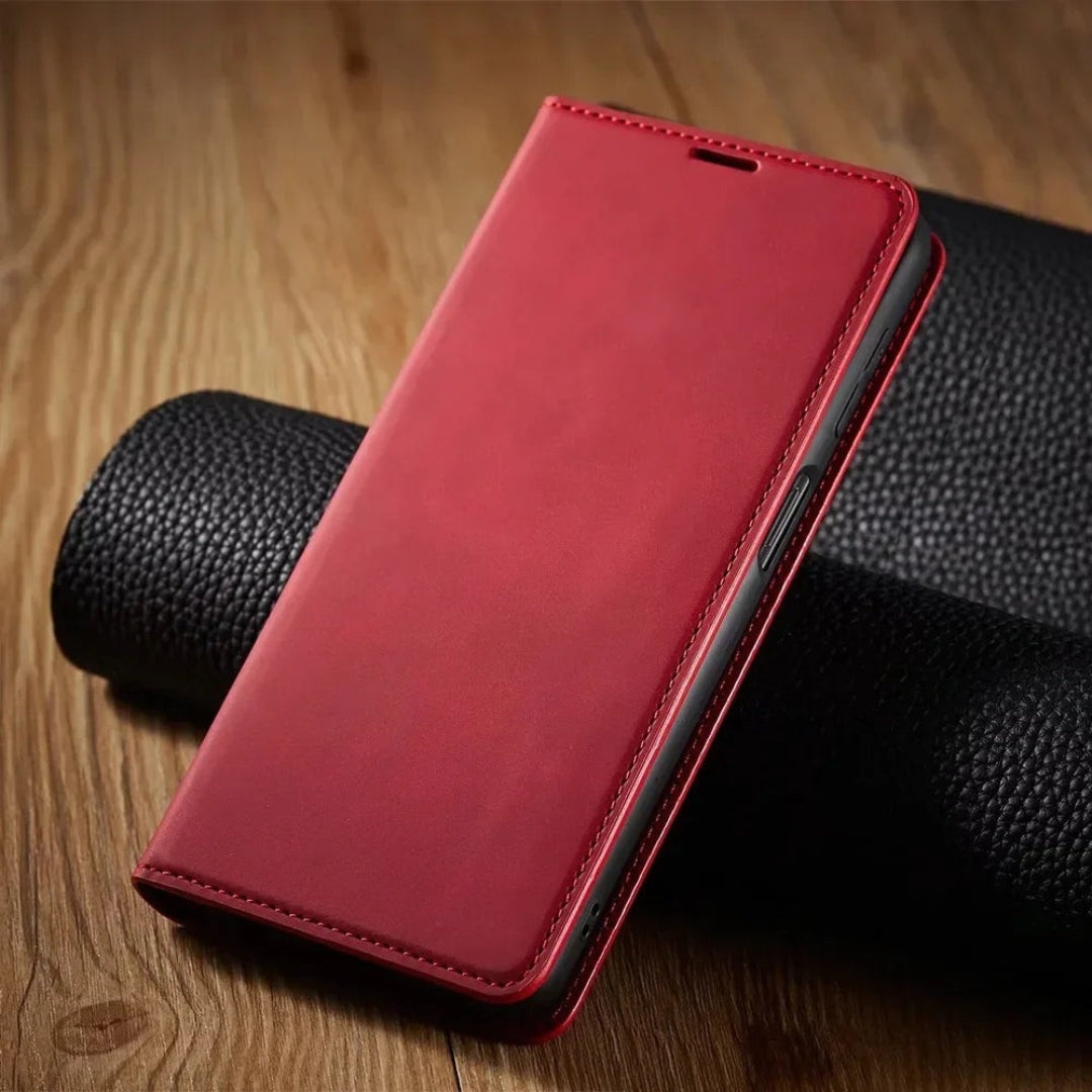 Samsung Hoesje - Luxe Leren Wallet Case Met Magneetsluiting