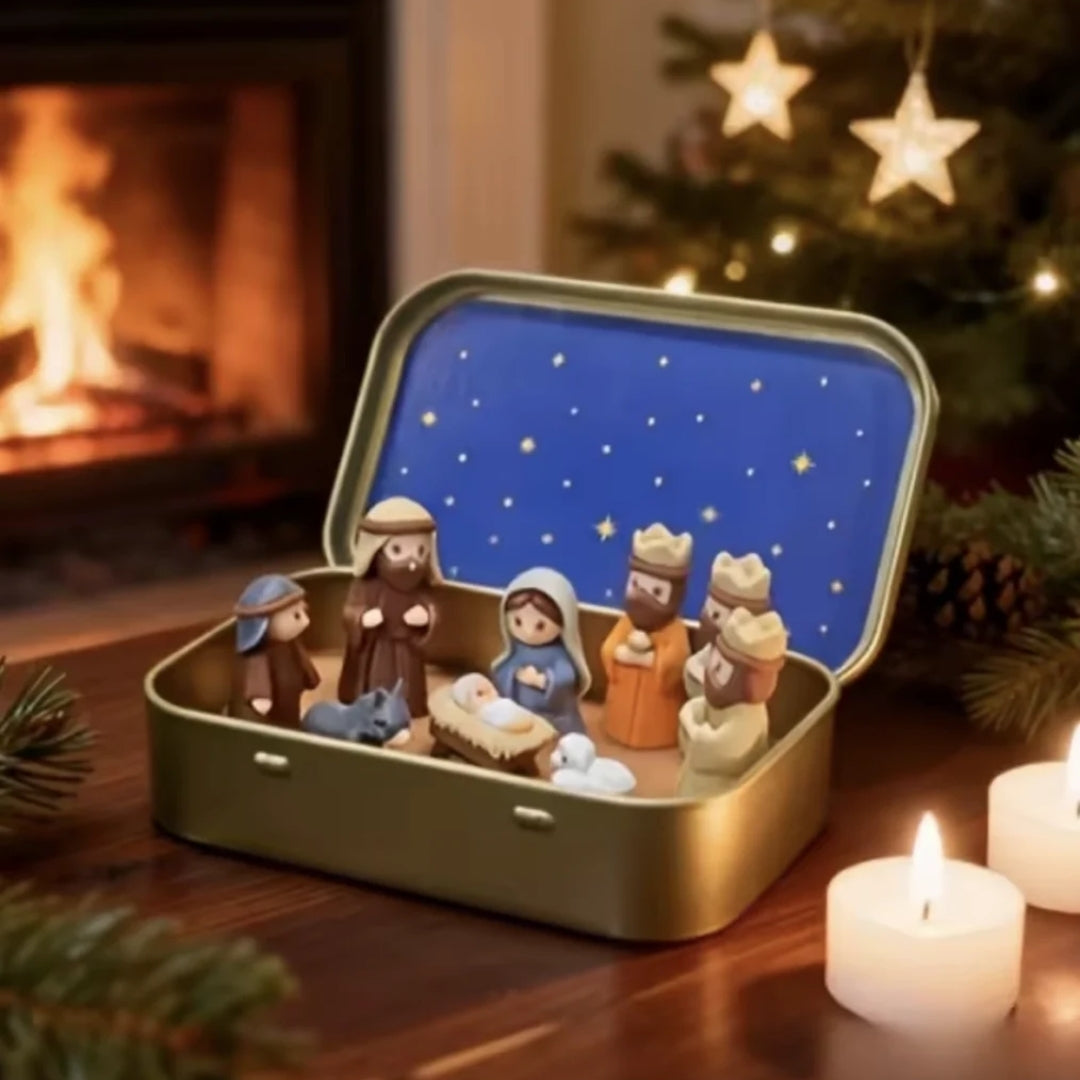 HolyGift - Kerststal in Een Stijlvol Doosje