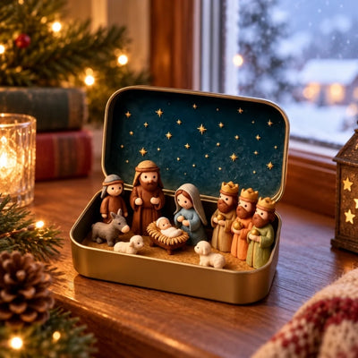 HolyGift - Kerststal in Een Stijlvol Doosje