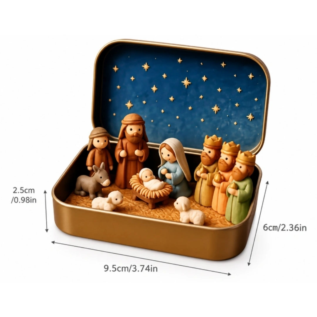 HolyGift - Kerststal in Een Stijlvol Doosje