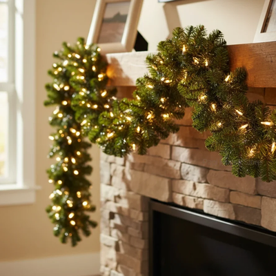 Groene Kerstkrans Decoratieslinger van 2.7M