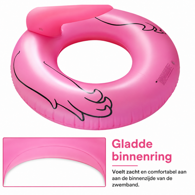 Opblaasbare Flamingo Zwemband - Kinderen & Volwassenen