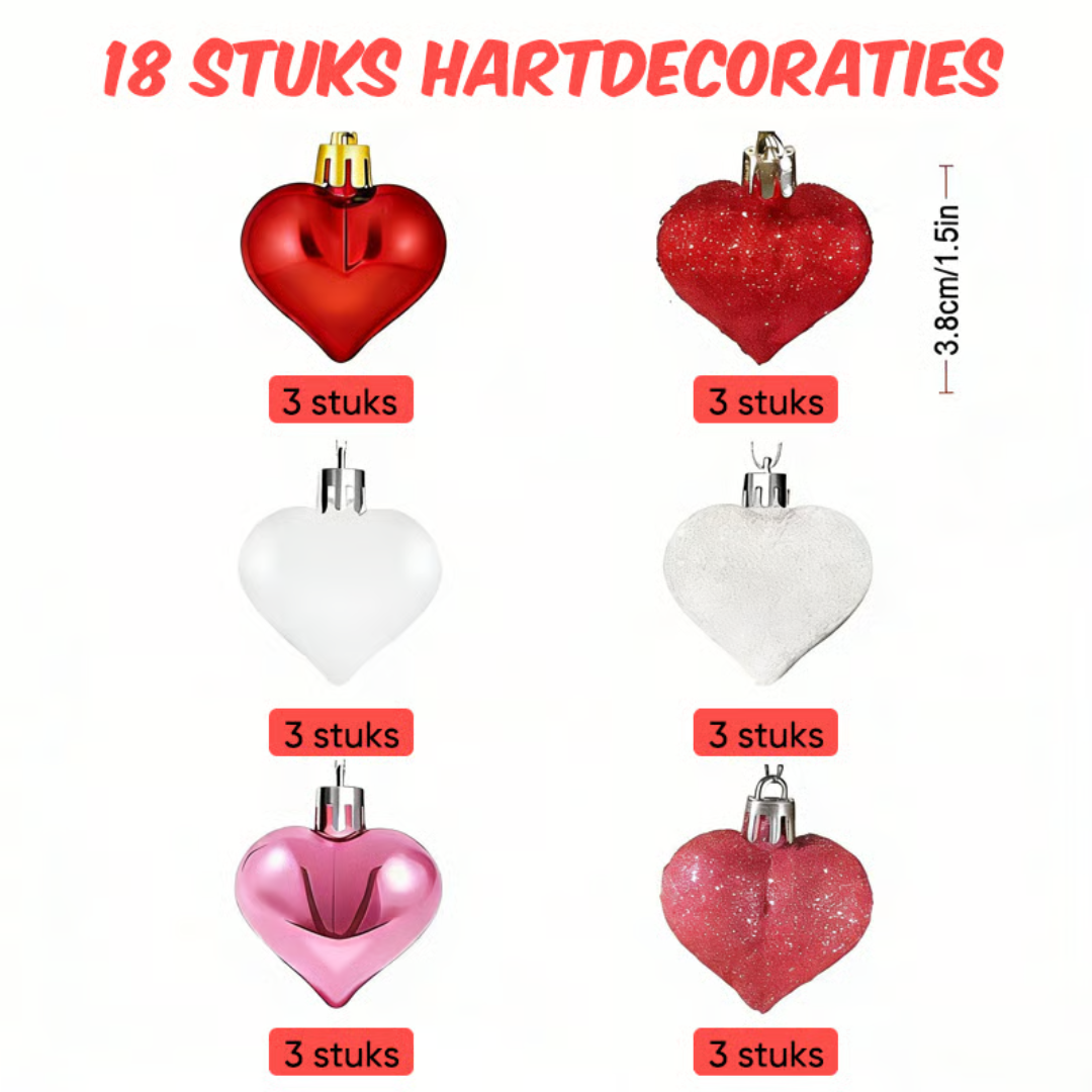 Love Tree™ – LED Berkenboom Met 18 Hartornamenten