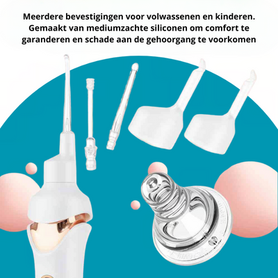 Oorreiniger met zachte zuigkracht