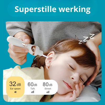 Oorreiniger met zachte zuigkracht