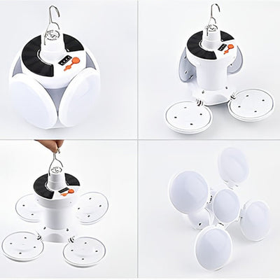 Solvix - Lampe - Éclairage solaire pliable 2-en-1 pour l'intérieur et l'extérieur