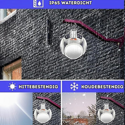 Solvix - Lampe - Éclairage solaire pliable 2-en-1 pour l'intérieur et l'extérieur