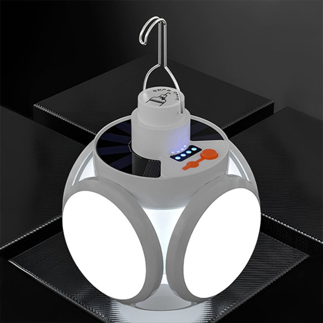 Solvix - Lampe - Éclairage solaire pliable 2-en-1 pour l'intérieur et l'extérieur