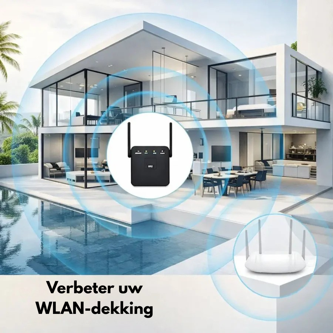 WiFi Versterker - Sterker Internet in Heel je Huis - SignalBoost