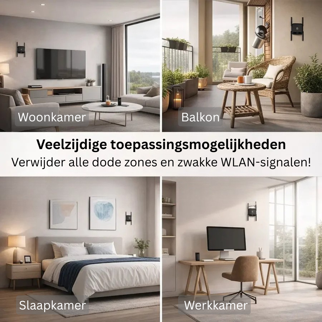 WiFi Versterker - Sterker Internet in Heel je Huis - SignalBoost