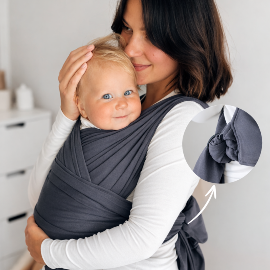 Écharpe de portage pour bébé - Portage confortable et ergonomique