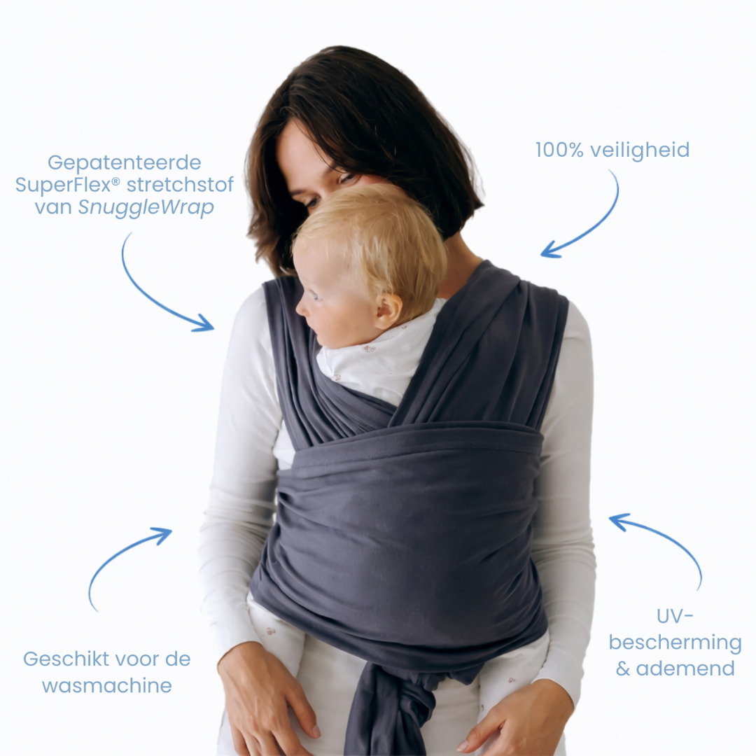 Écharpe de portage pour bébé - Portage confortable et ergonomique