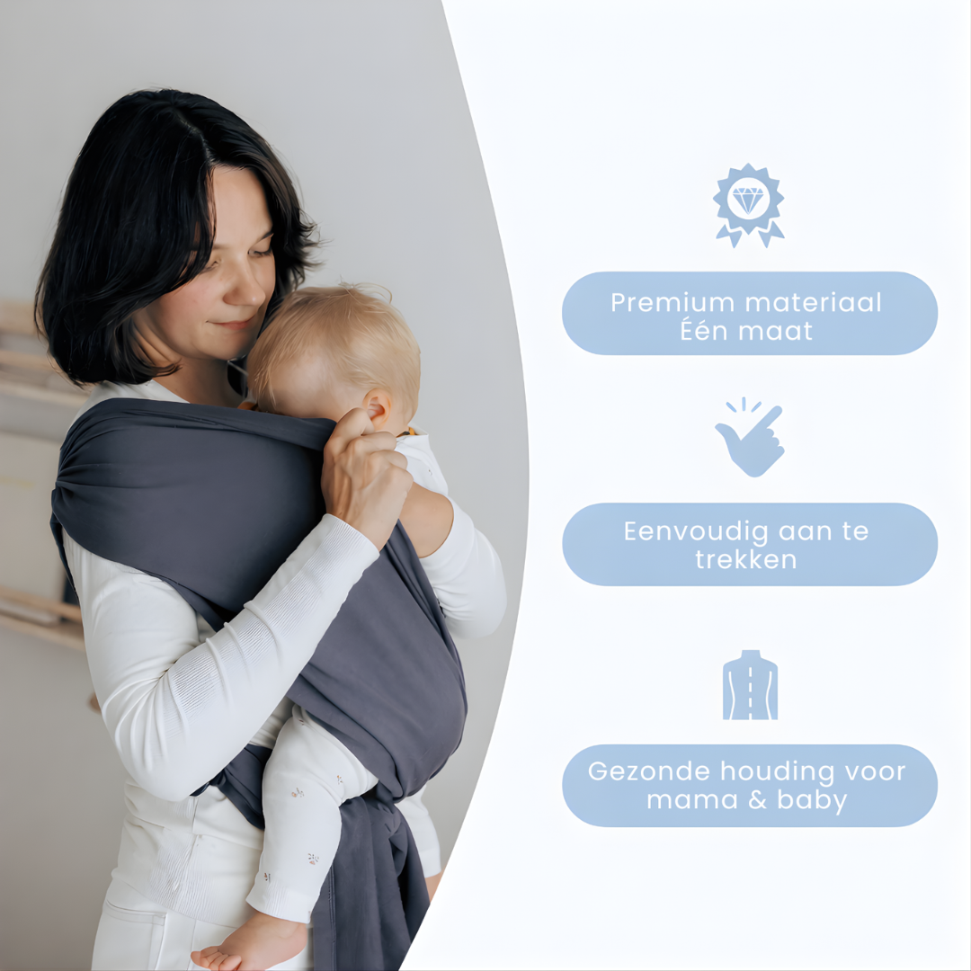 Écharpe de portage pour bébé - Portage confortable et ergonomique