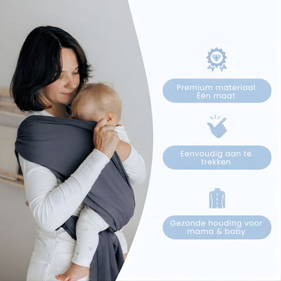 Écharpe de portage pour bébé - Portage confortable et ergonomique