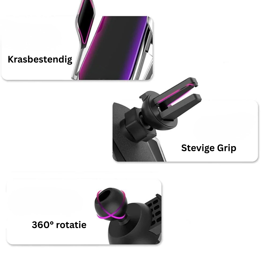 Telefoonhouder - Automatisch Draadloos Opladen - DriveSync