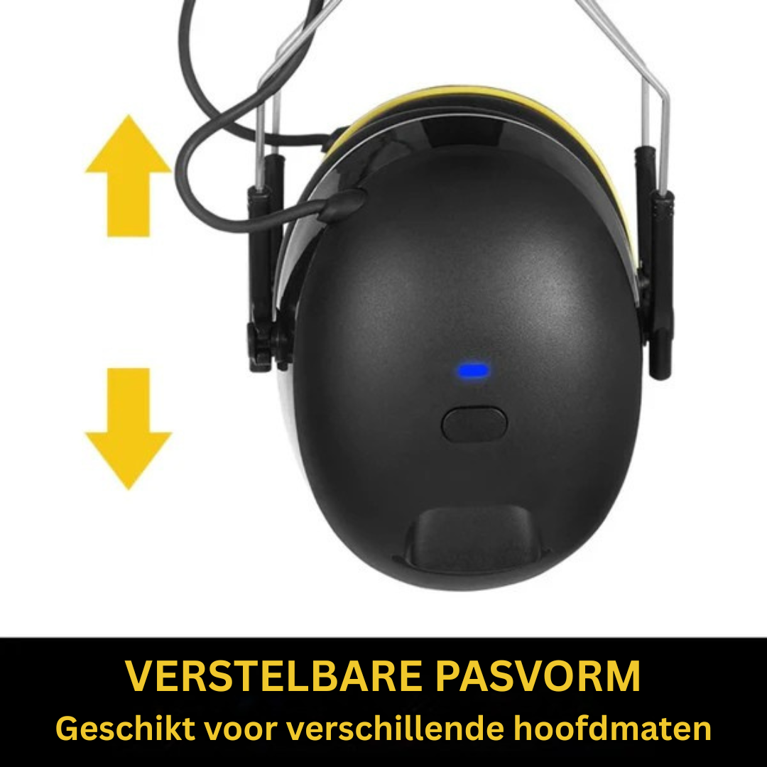 Gehoorbeschermer - Bluetooth Oorkappen met Geluidsreductie - Audivex