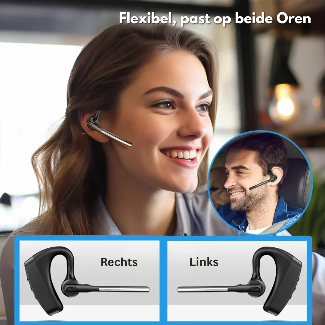Bluetooth Headset - Ruisonderdrukkende Handsfree Oproepen - Voxera