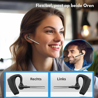Bluetooth Headset - Ruisonderdrukkende Handsfree Oproepen - Voxera