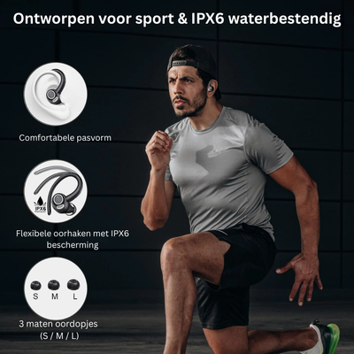 Bluetooth Oortjes - Draadloze Sport Oordopjes met Noise Cancelling - Nexeon