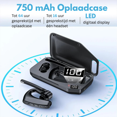 Bluetooth Headset - Ruisonderdrukkende Handsfree Oproepen - Voxera