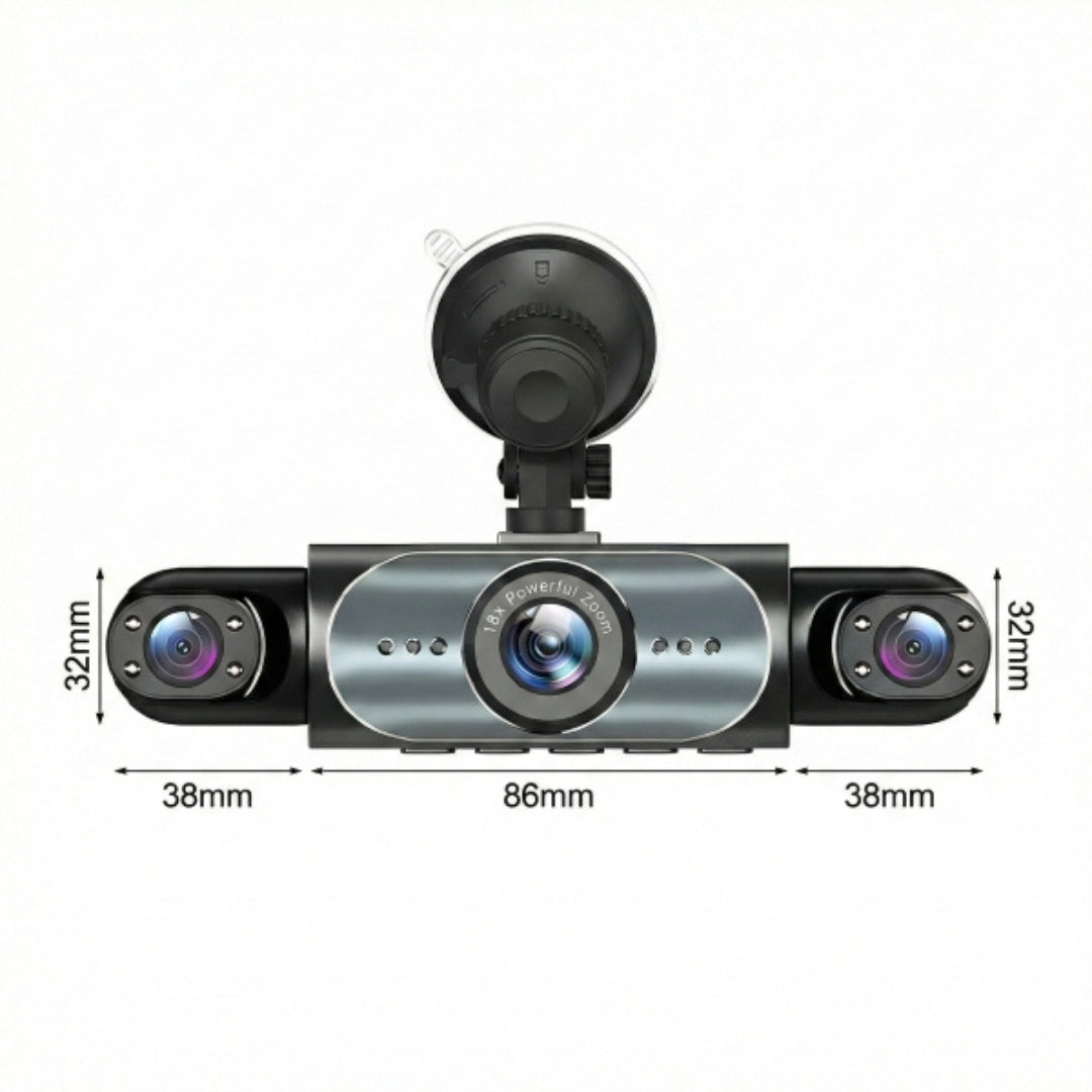 Dashcam - Enregistrement 4 canaux pour une couverture complète du véhicule