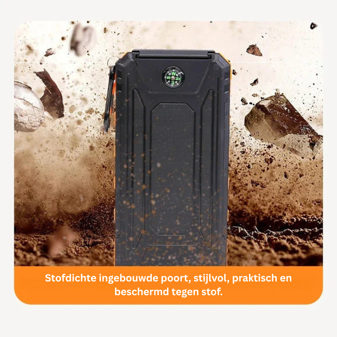 Powerbank - Solar Oplader met Zaklamp - Voltique