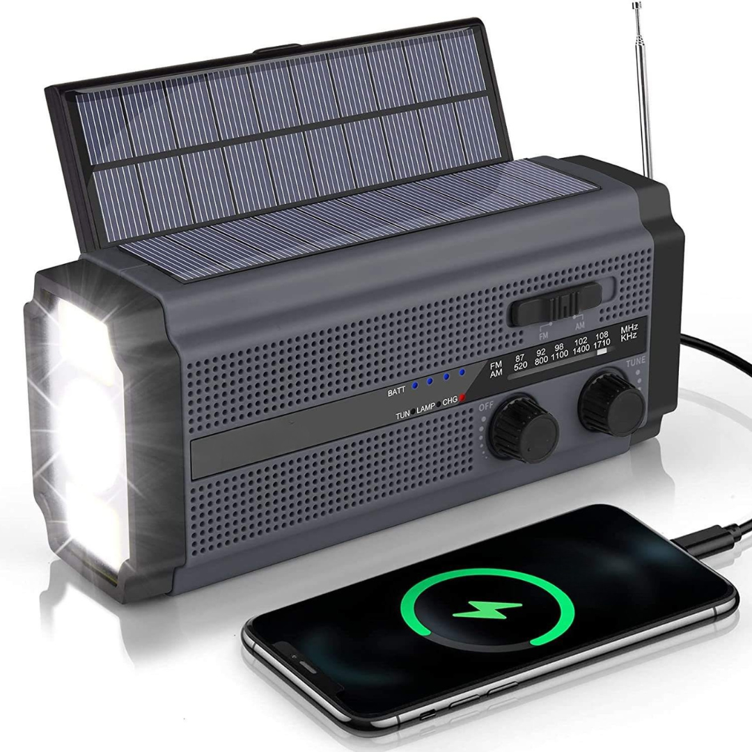 Noodradio - Dynamo Solar Noodradio met Powerbank - SafeCore